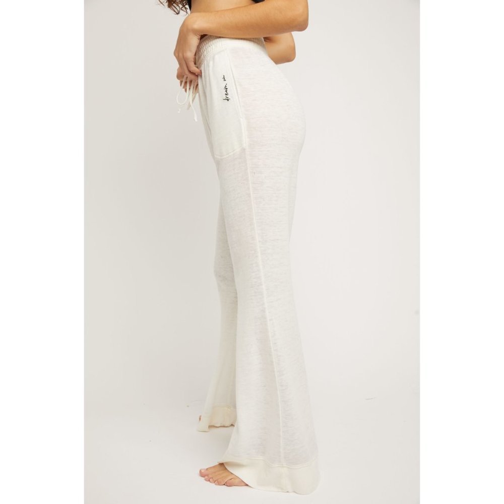 🎉LAST CHANCE🎉 NWT Free People Cozy Cool Lounge Pant / Ivory - Picture 2 of 7
